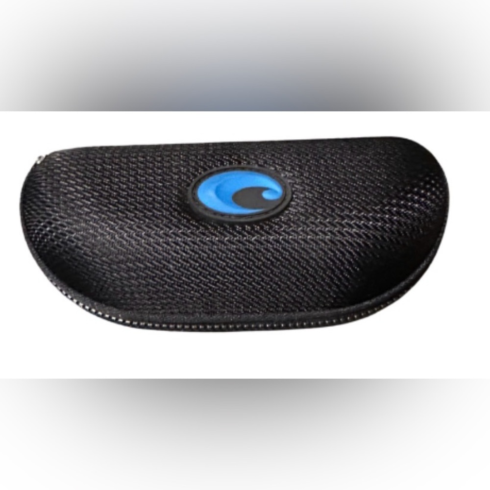 COSTA Black Sunglasses Case with Blue Emblem